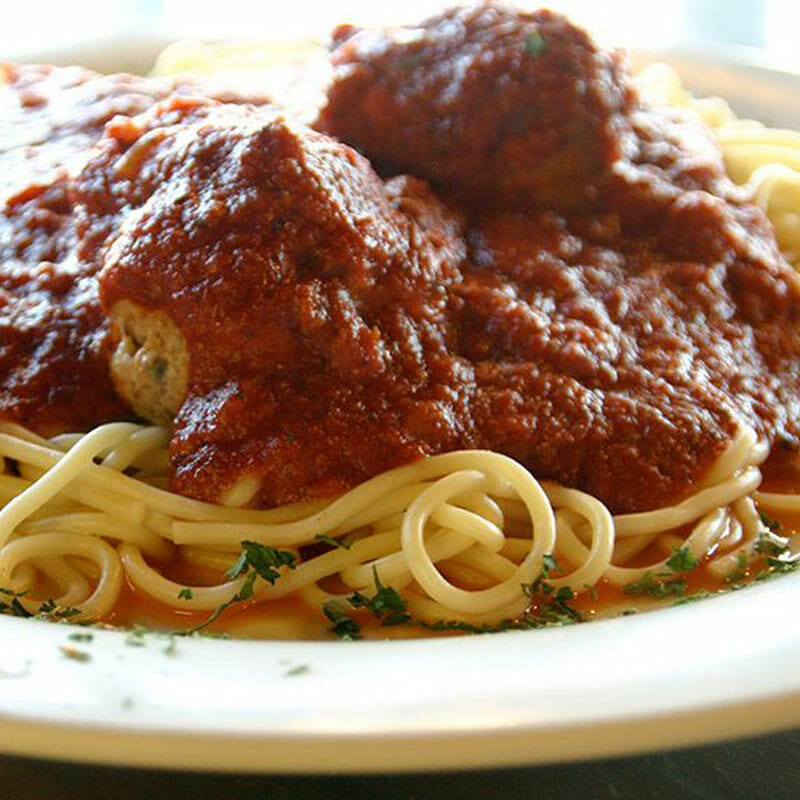 <center></p>
<h2 style=“font-size:16px;color:#fff;”>Spaghetti</h2>
<p>Served with Gino’s delicious homemade marinara with tasty meatballs or delicious sausage.</center>
