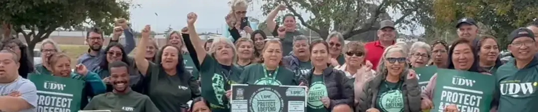 The county of Santa Barbara IHSS employees promoting better wages in our county