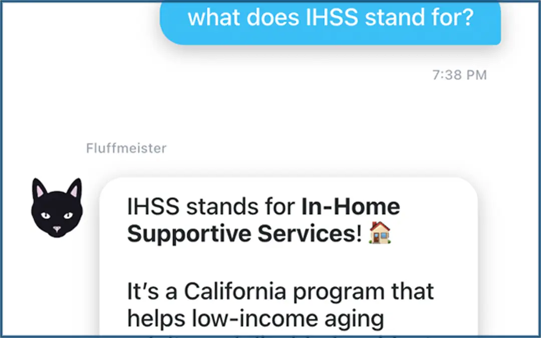 Meet the Fluffmeister General — Your New Favorite IHSS Resource (Who Happens to Be a Cat)